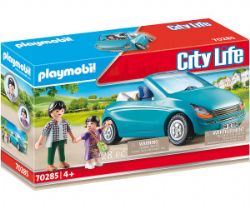 *** PLAYMOBIL - PAPA AVEC ENFANT ET VOITURE CABRIOLET #70285